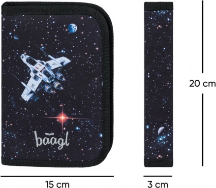 Schoolset BAAGL: Zippy Plus Pixel Space - boekentas, pennenzak, zak