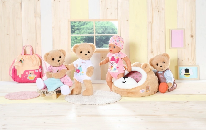 Knuffel BABY born, witte kleding