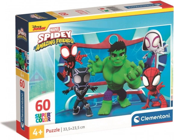 puzzle 60 pièces marvel spidey – clementoni