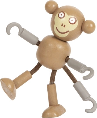 Biegsame Piratenpuppen aus Holz