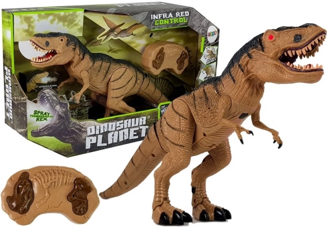 Op afstand bestuurbare Tyrannosaurus Rex met mist