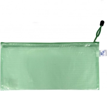 Envelop met rits groen DL