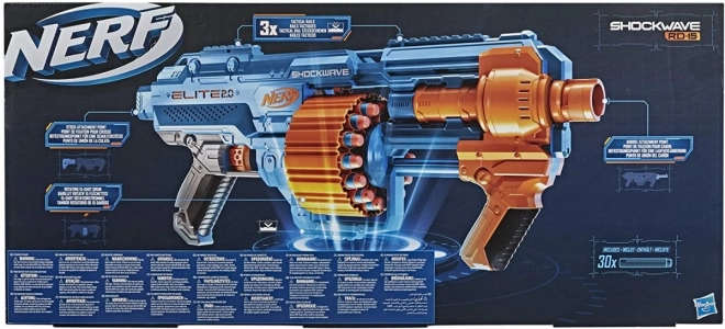 Nerf Shockwave RD-15 pistool met kogels