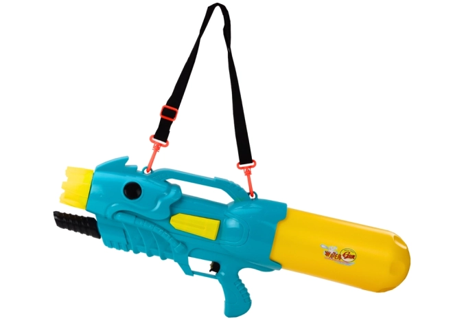 Grote waterpistool 2850 ml met verstelbare band groen