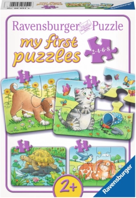 RAVENSBURGER My First Puzzle Pets 4-in-1 (2, 4, 6, 8 pieces)