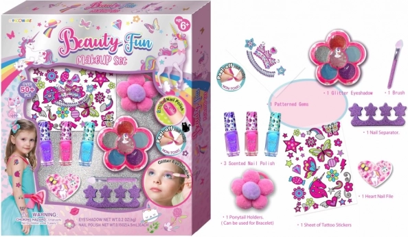 Large makeup and nail set