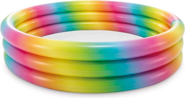 Opblaasbaar kinderzwembad met regenboog