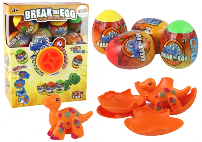 Schlüpfende Dinosauriereier mit bunter Schale - Set von 12 Stück