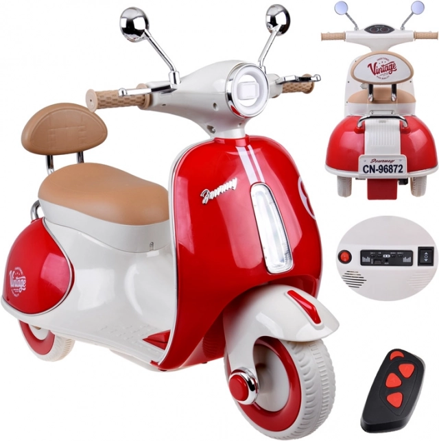 Classic Children's Electric Scooter Orange – Red