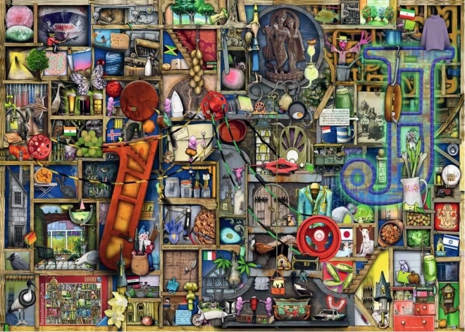 RAVENSBURGER Puzzel Geweldige Alfabet - letter I en J 1000 stukjes