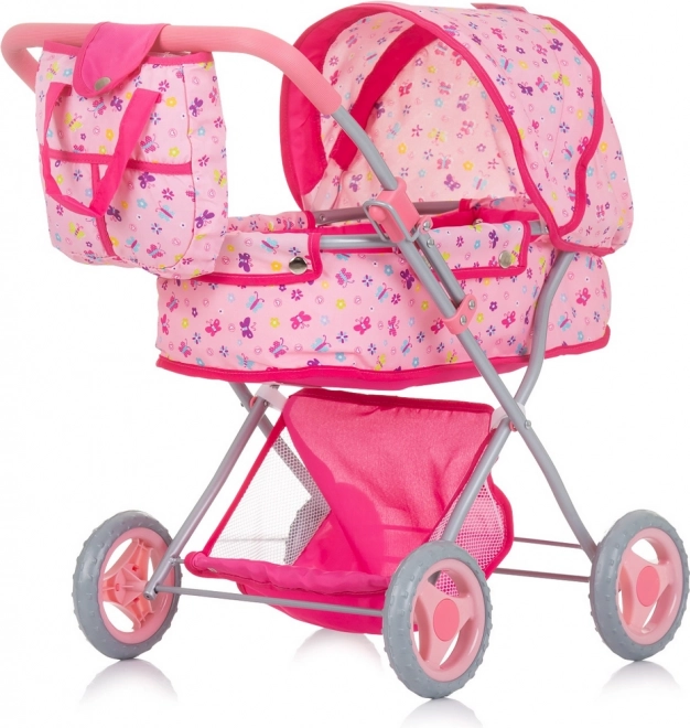 Diepe poppenwagen Dora Butterflies