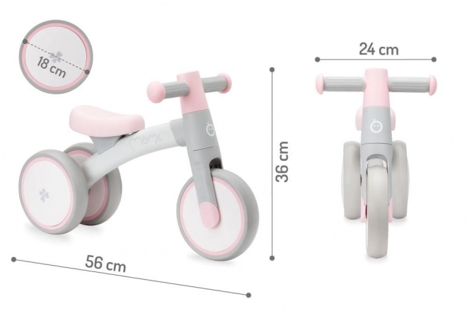 Kinder loopfiets MoMi Tedi roze
