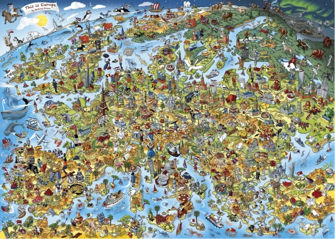 Puzzel Dit is Europa 1000 stukjes GIBSONS