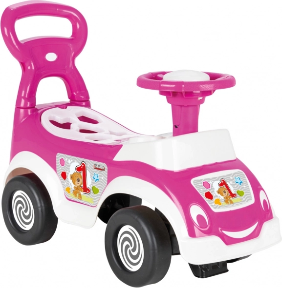 Porteur voiture pour tout-petits 2-en-1 – Rose