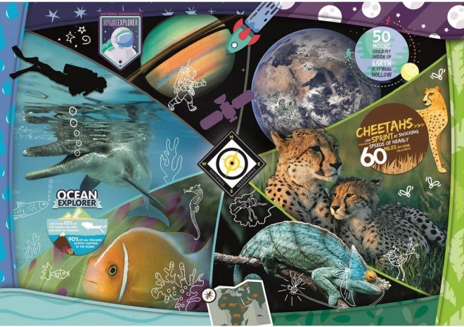Puzzle Clementoni Animaux de National Geographic 104 pièces