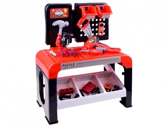 Kinder werkbank met gereedschap