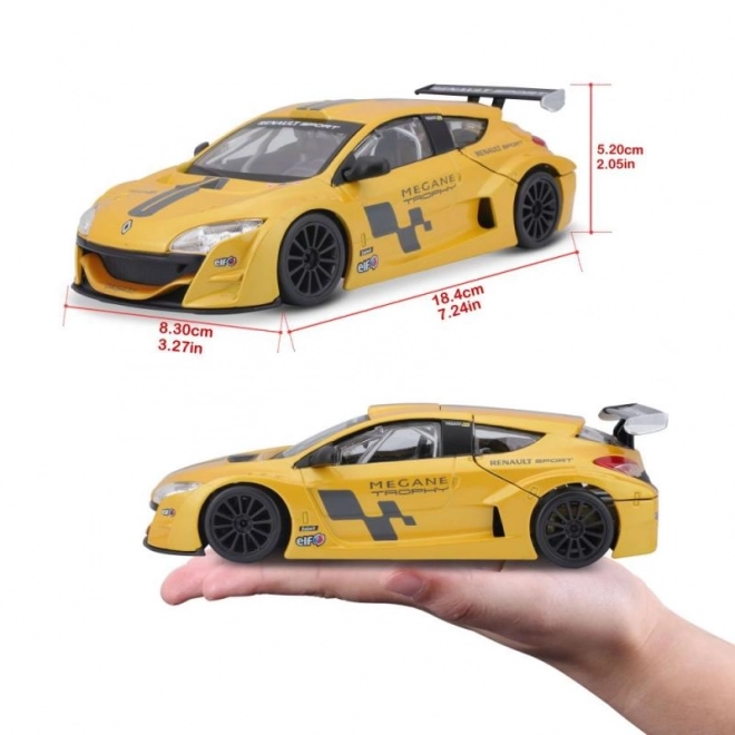 Bburago 1:24 Renault Mégane Trophy Metallic Geel 18-22115