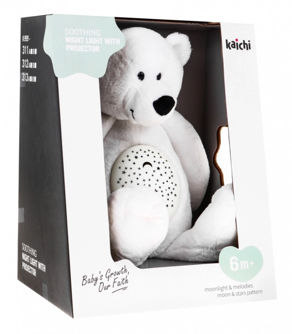 Soothing Plush Teddy Bear 3-in-1 with Projector and Melodies, 6m+