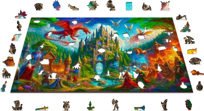 Houten puzzel Fantasy Kasteel 1010 stukjes