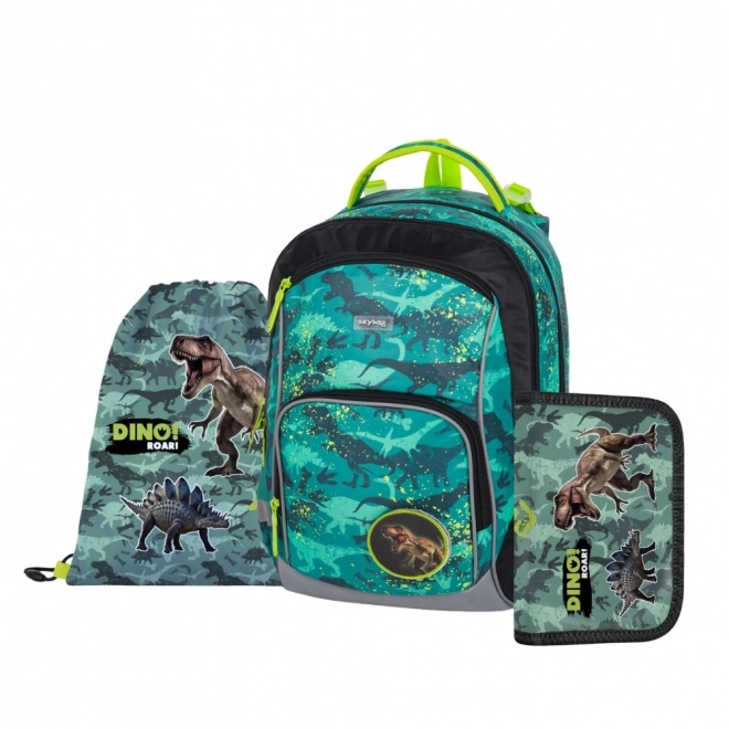 Oxy Go Dino School Backpack Set