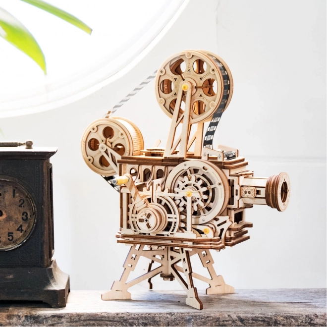RoboTime 3D houten mechanische puzzel Filmprojector