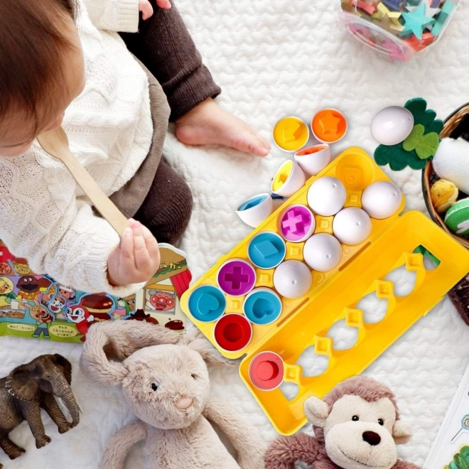 Woopie Montessori Eierpuzzle - Farben und Formen anpassen