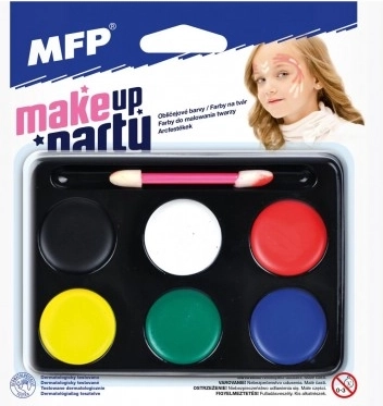 Face Paint MFP Make-up Party 6 Colors with Brush