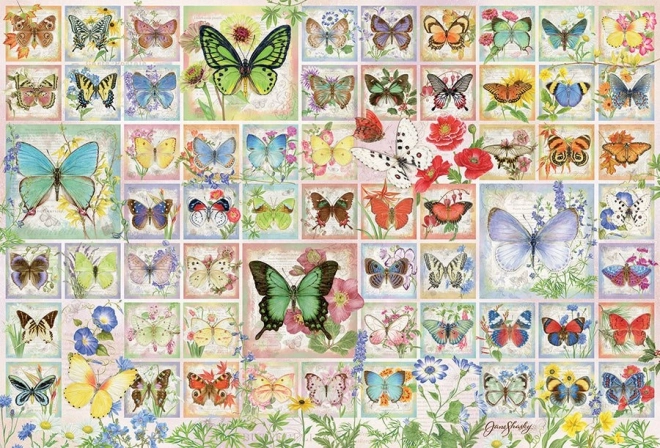 Puzzel Vlinders en Bloemen COBBLE HILL 2000 stuks