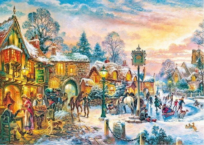CHERRY PAZZI puzzle crépuscule hivernal 1000 pièces