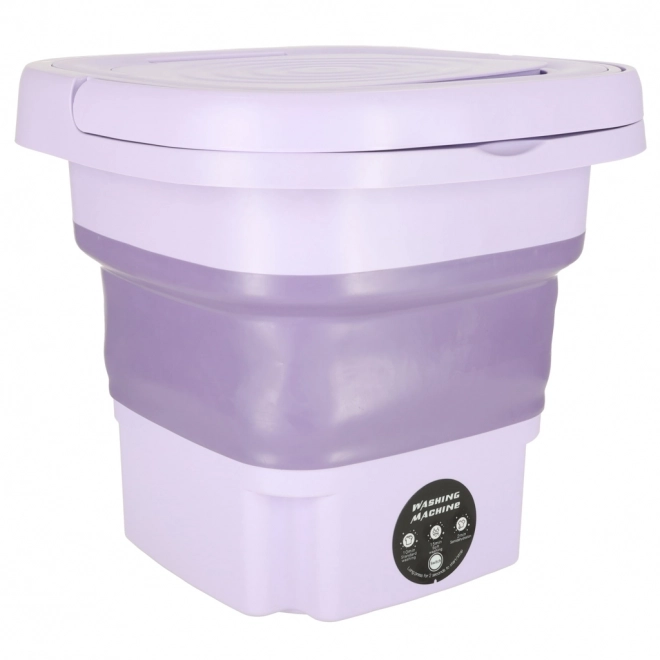 Opvouwbare reis mini wasmachine 8L paars