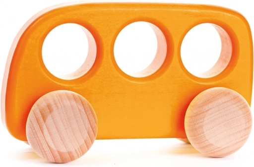 Orange Wooden Bus