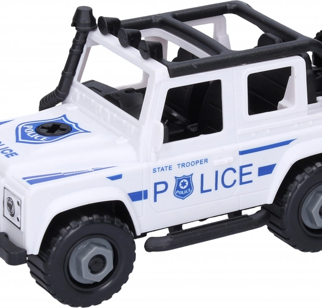 Police Jeep Screw Toy