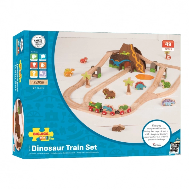 Bigjigs Rail Houten Dinosaurustrein