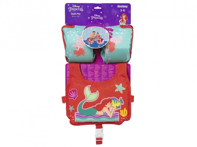 Kinder zwembest vest met mouwen Kleine Zeemeermin