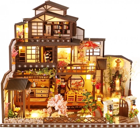 Miniatuurhuisje Weelderige Kersenbloesemvilla