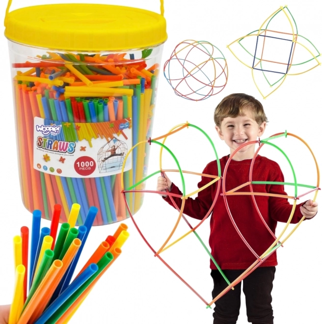 Woopie Jeu de construction Tubes colorés 1000 pcs