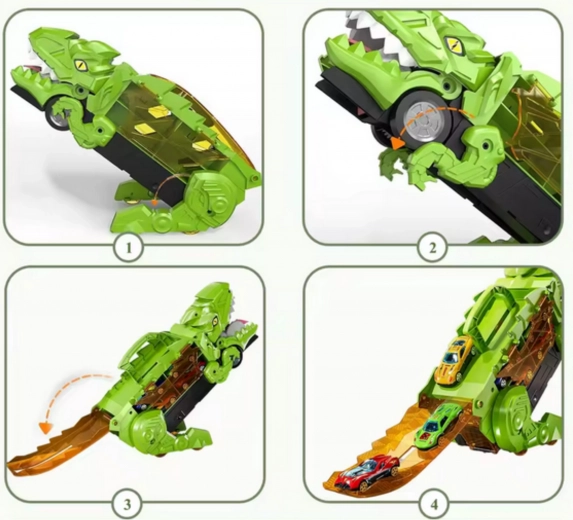 Uitklapbare ramp voor snelle races