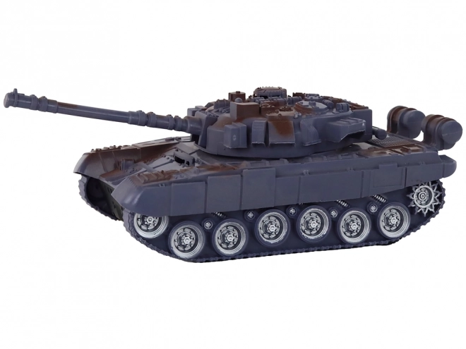 R/C op afstand bestuurbare tank Licht Geluid Marineblauw 1:18 27MHz