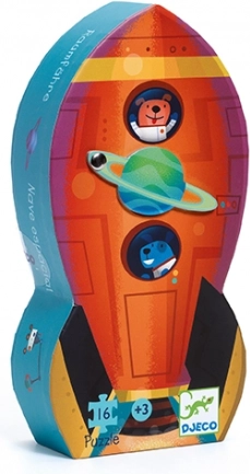 Puzzle Space Rocket DJECO - 16 Pieces