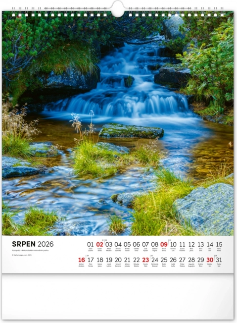 Wall Calendar Krkonoše 2026
