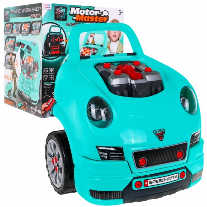 DIY Motor Master - set voor kleine monteur blauw