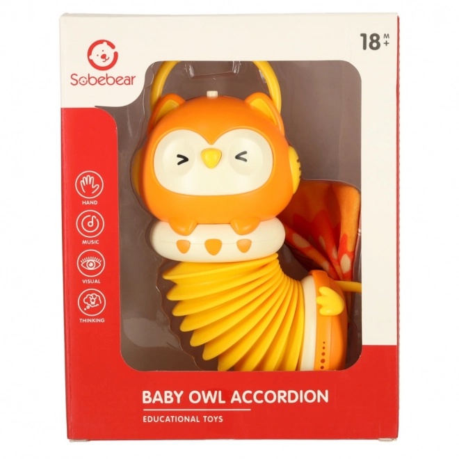 Children's Accordion Owl Orange