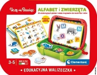 Mallette magnétique éducative Alphabet et animaux Clementoni
