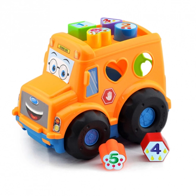 Insteekspeelgoed BABY bus voor de kleintjes oranje