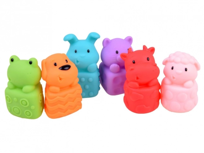 Rubberen badspeeltjes dieren