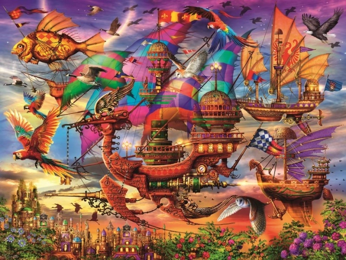 Mystical Flying Ship Puzzle 1500 Pieces