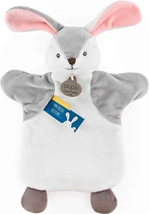 Marionnette peluche lapin 25 cm
