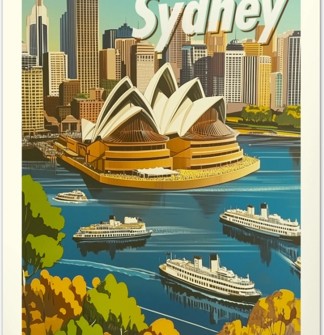 Wandkalender Vintage posters96 wereldsteden 2026