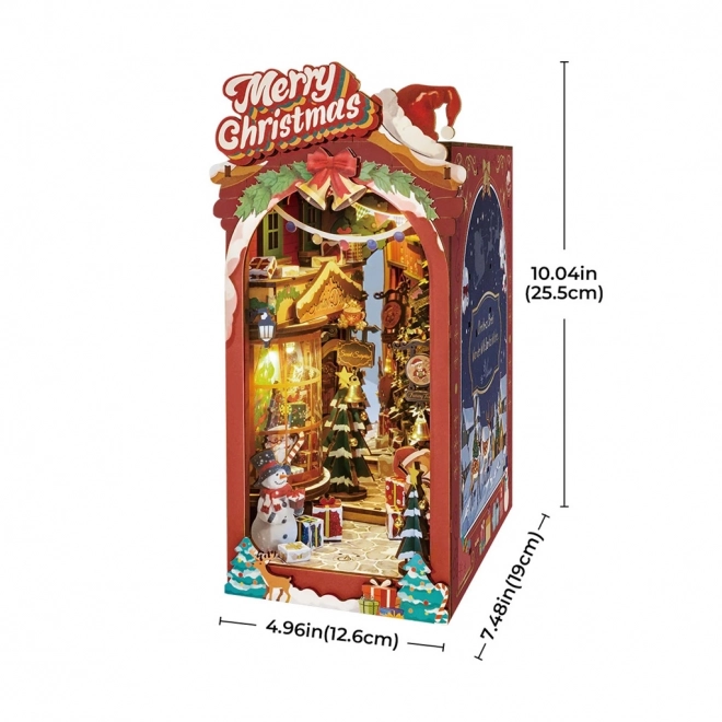 Handgefertigte Weihnachtsgasse Buchstütze