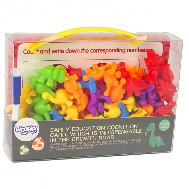 WOOPIE Educatieve Set Wetenschap Rekenen Montessori Dino Puzzel 95 stuks